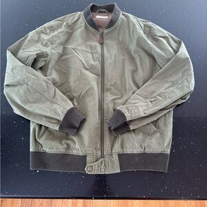 Men's Olive Wallace & Barnes Bomber Jacket